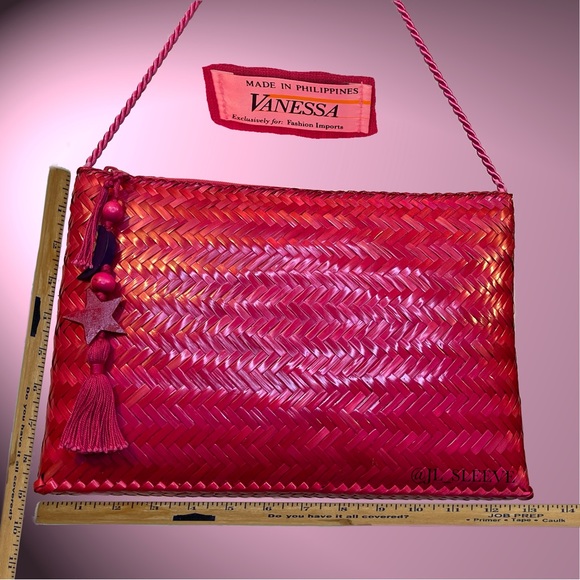 Vanessa - Wicker Straw Handbag, - Picture 14 of 14